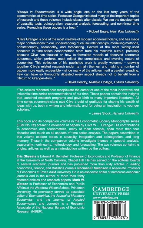 Produktbild: Essays in Econometrics