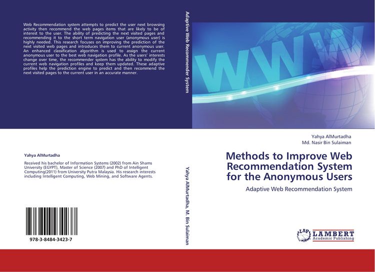 Produktbild: Methods to Improve Web Recommendation System for the Anonymous Users