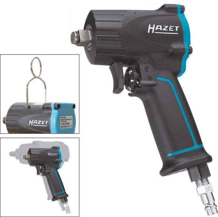 Produktbild: Hazet 9012M Druckluft-Schlagschrauber Werkzeugaufnahme: 1/2" (12.5 mm) Au&szlig;envierkant Drehmoment (max.): 678 Nm