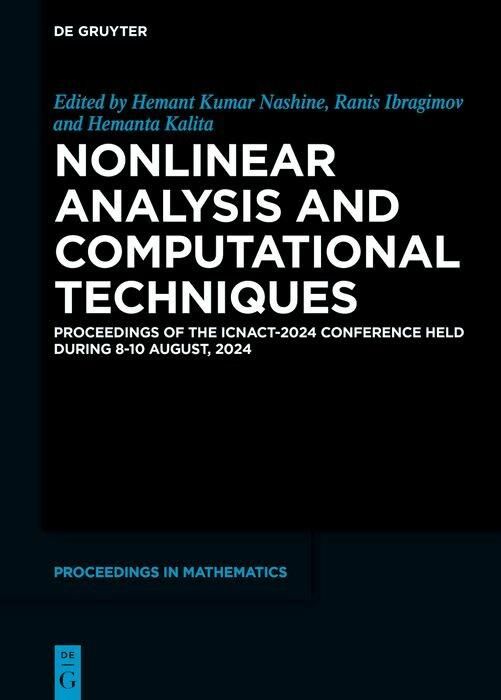 Produktbild: Nonlinear Analysis and Computational Techniques