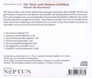 Produktbild: F&uuml;r Dich und Deinen Liebling (Musik f&uuml;r Haustiere)