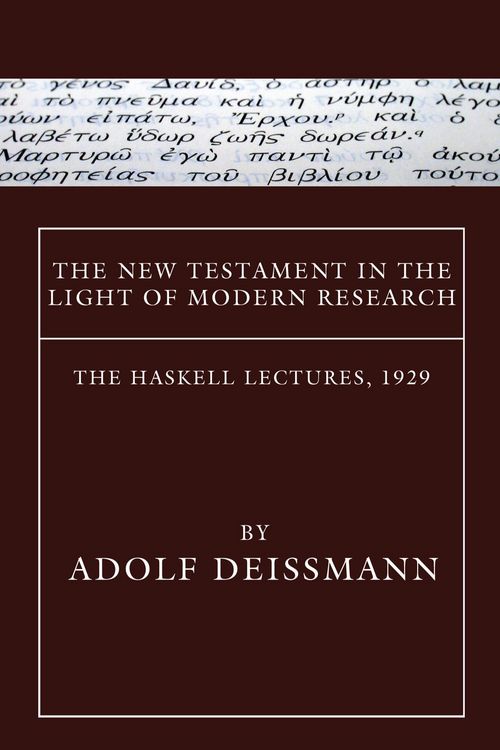 Produktbild: The New Testament in the Light of Modern Research