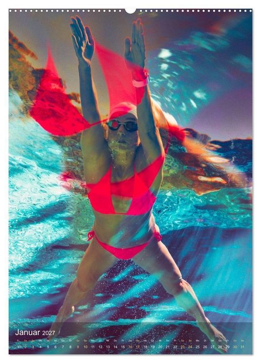 Produktbild: FREI SCHWIMMEN (Wandkalender 2027 DIN A2 hoch), CALVENDO Monatskalender