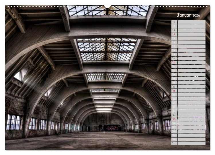 Produktbild: Lost Places - verlassene Orte (Wandkalender 2026 DIN A2 quer), CALVENDO Monatskalender