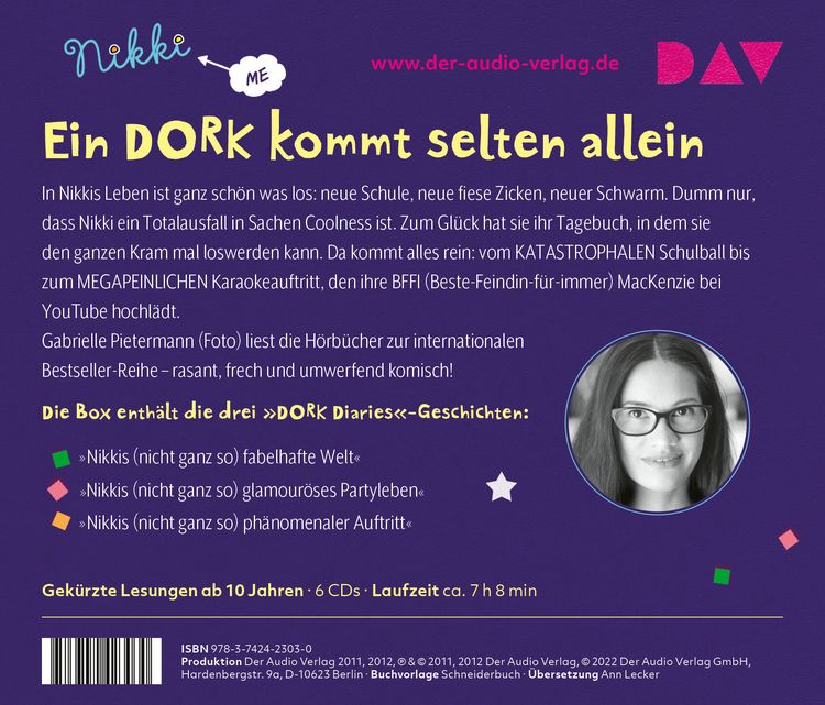 Produktbild: DORK Diaries &ndash; Die gro&szlig;e Box (Teil 1-3)