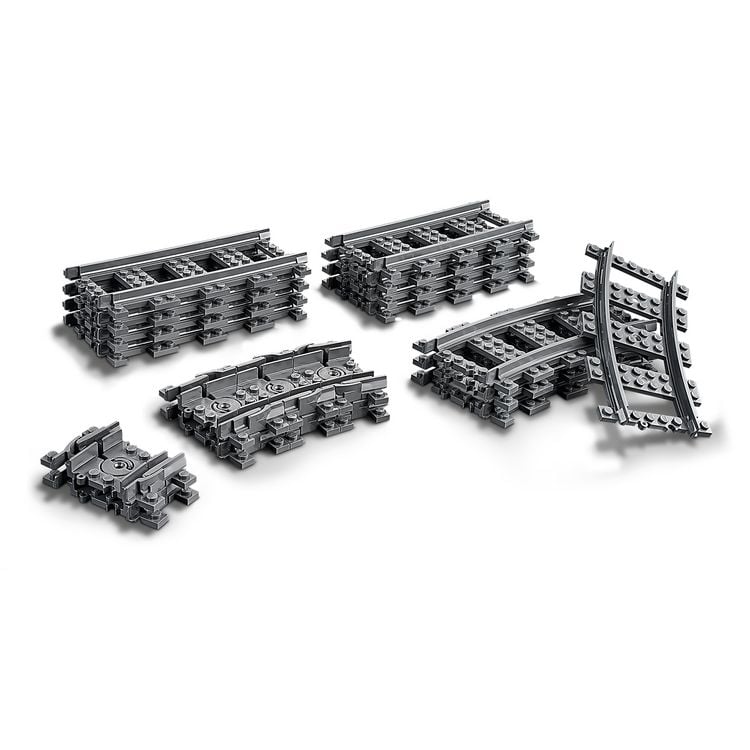 Produktbild: LEGO City 60205 Schienen, 20 St&uuml;ck, Erweiterungsset f&uuml;r Kinder