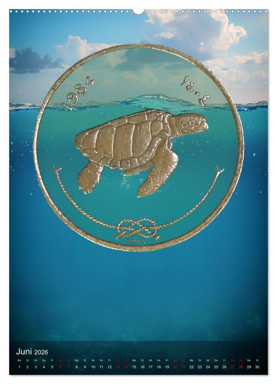 Produktbild: M&uuml;nzen - Geld aus aller Welt (hochwertiger Premium Wandkalender 2026 DIN A2 hoch), Kunstdruck in Hochglanz