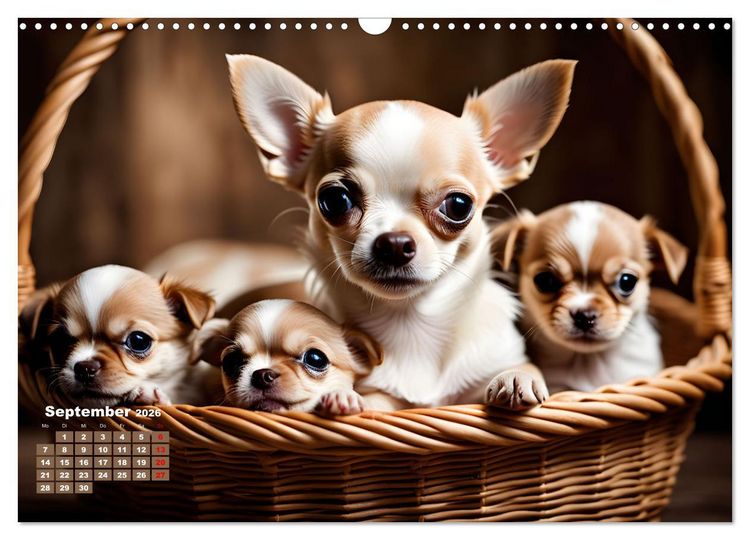 Produktbild: Chihuahua - der mutige Winzling (Wandkalender 2026 DIN A3 quer), CALVENDO Monatskalender