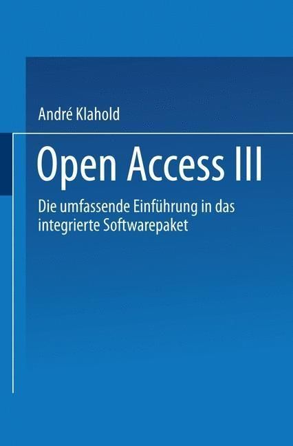 Produktbild: Open Access III