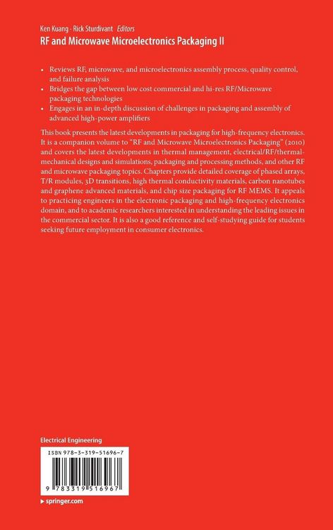 Produktbild: RF and Microwave Microelectronics Packaging II