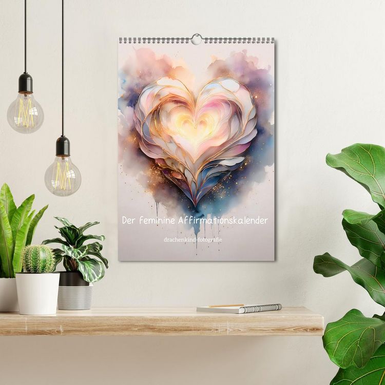 Produktbild: Der feminine Affirmationskalender (Wandkalender 2026 DIN A3 hoch), CALVENDO Monatskalender