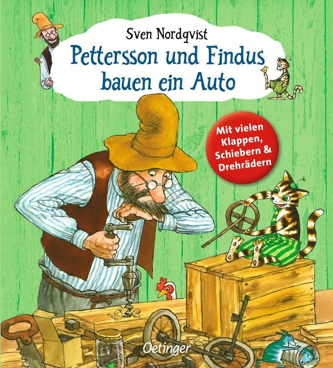 Bild vom Artikel Pettersson und Findus bauen ein Auto vom Autor Sven Nordqvist