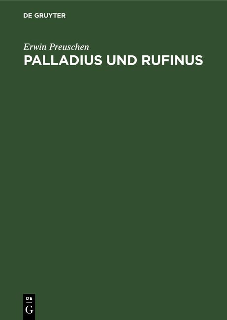 Produktbild: Palladius und Rufinus