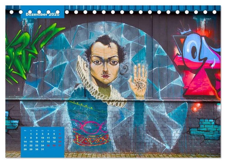 Produktbild: Graffiti (Tischkalender 2026 DIN A5 quer), CALVENDO Monatskalender