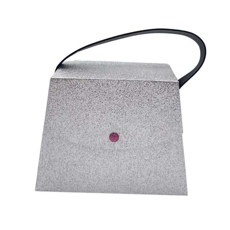 Produktbild: Geschenkschachtel, Handtasche, silber sparkle