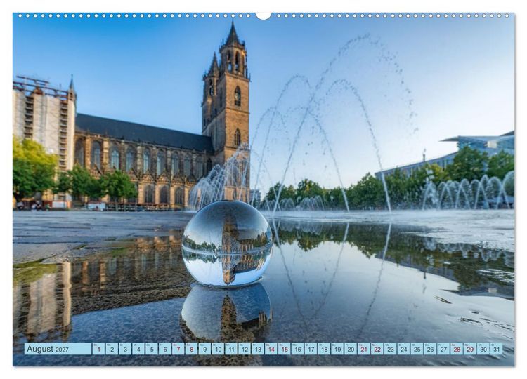 Produktbild: Magdeburger Dom 2027 (hochwertiger Premium Wandkalender 2027 DIN A2 quer), Kunstdruck in Hochglanz