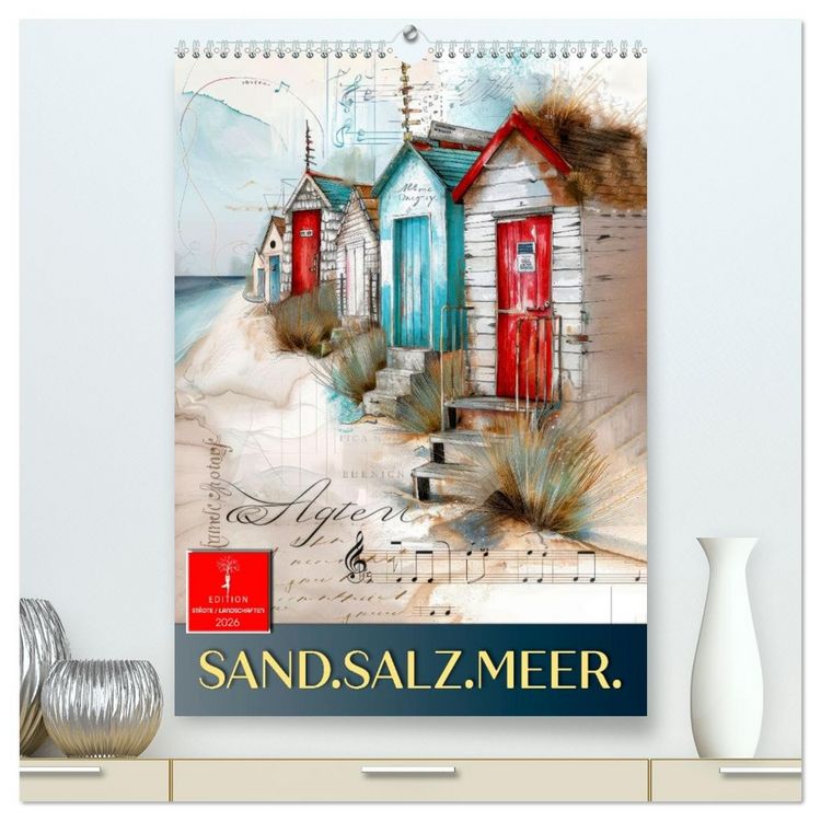 Produktbild: Sand.Salz.Meer. (hochwertiger Premium Wandkalender 2026 DIN A2 hoch), Kunstdruck in Hochglanz