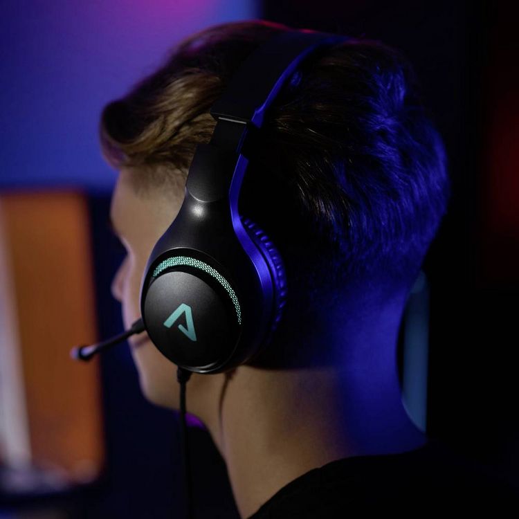 Produktbild: Lamax Heroes Guard1 Over Ear Headset kabelgebunden Stereo Schwarz Headset, Lautst&auml;rkeregelung, Mikrofon-Stummschaltung Gaming