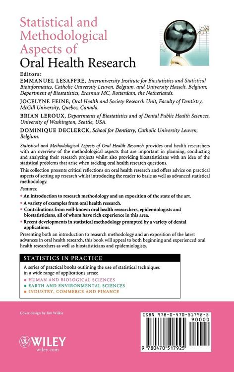 Produktbild: Statistical and Methodological Aspects of Oral Health Research