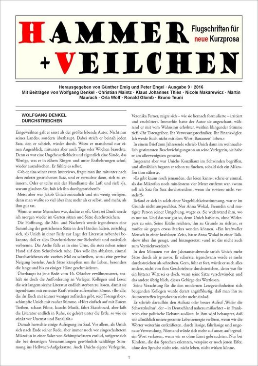 Produktbild: Hammer + Veilchen Nr. 9