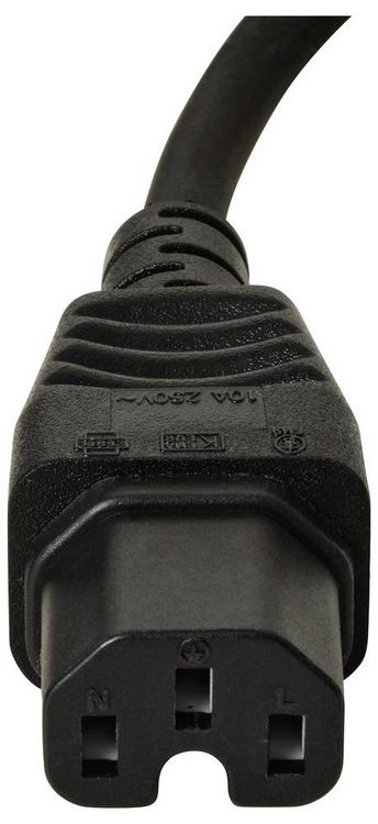 Produktbild: Sygonix SY-7154268 Strom Netzkabel Schwarz 3.00m