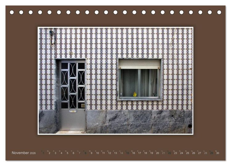 Produktbild: Azulejo-Fassaden in Portugal (Tischkalender 2026 DIN A5 quer), CALVENDO Monatskalender