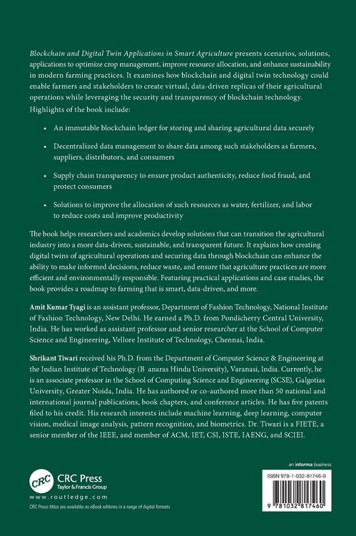 Produktbild: Blockchain and Digital Twin Applications in Smart Agriculture