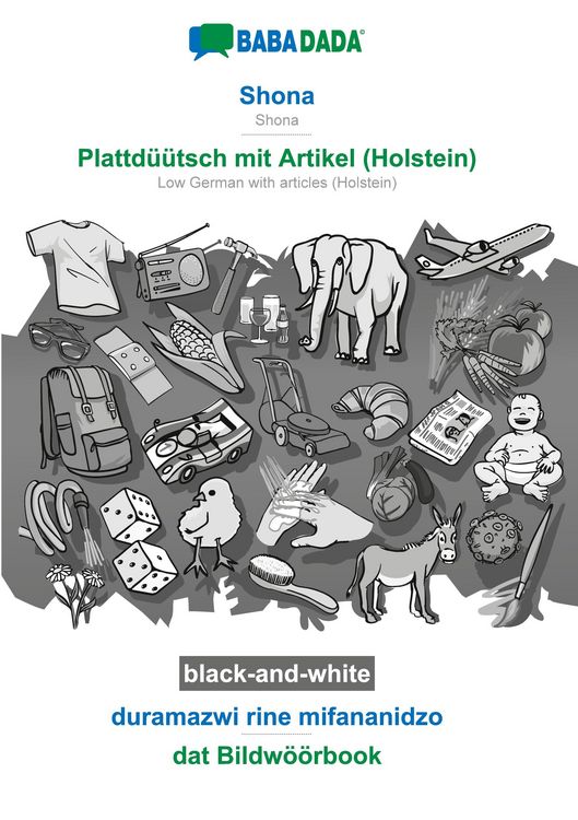 Produktbild: Shona - Plattd&uuml;&uuml;tsch mit Artikel (Holstein), duramazwi rine mifananidzo, BW