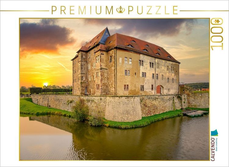 Produktbild: CALVENDO Puzzle Wasserburg in Heldrungen | 1000 Teile Lege-Gr&ouml;&szlig;e 64x48cm Foto-Puzzle f&uuml;r gl&uuml;ckliche Stunden