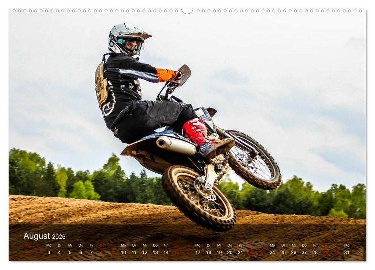 Produktbild: Motocross - Adrenalin pur (Wandkalender 2026 DIN A2 quer), CALVENDO Monatskalender