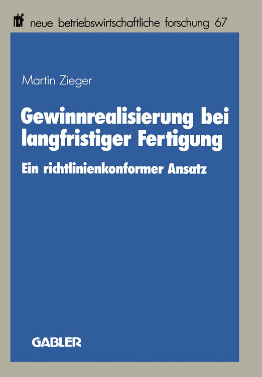 Produktbild: Gewinnrealisierung bei langfristiger Fertigung