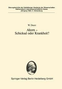 Produktbild: Altern - Schicksal oder Krankheit?