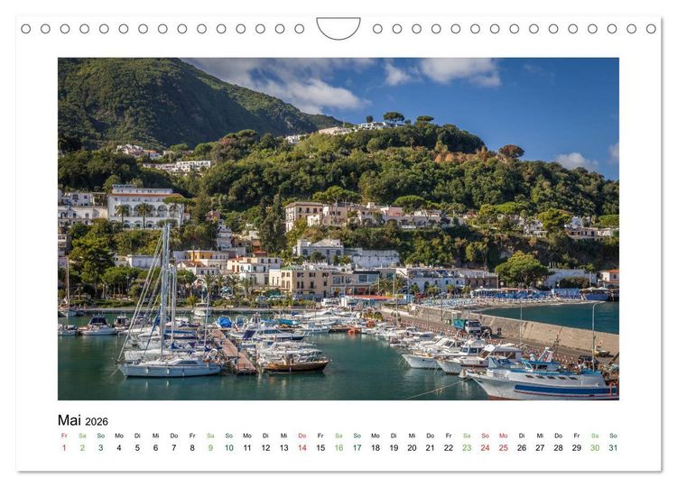Produktbild: Sehnsuchtsinseln Capri und Ischia (Wandkalender 2026 DIN A4 quer), CALVENDO Monatskalender