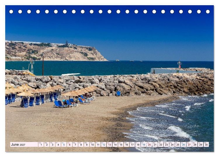 Produktbild: Crete - Between Mountains, Bays and History (Desk Calendar 2027 DIN A5 landscape), CALVENDO 12 Month DeskCalendar