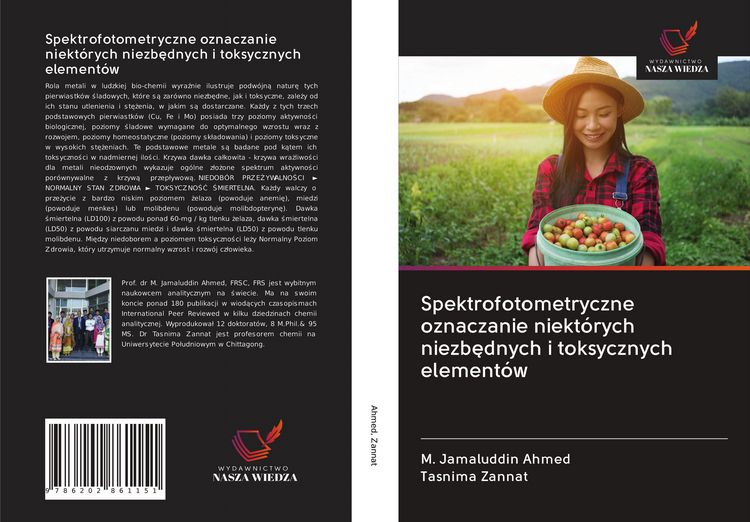 Produktbild: Spektrofotometryczne oznaczanie niekt&oacute;rych niezb&iquest;dnych i toksycznych element&oacute;w