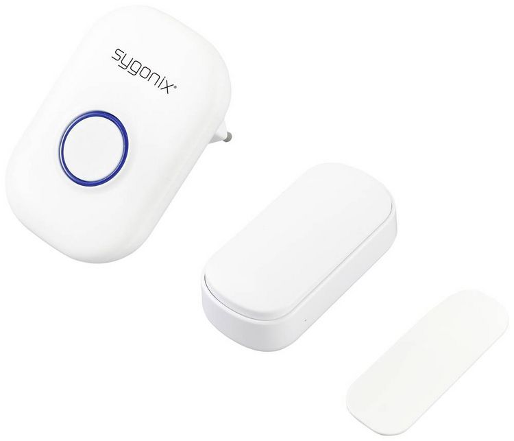 Produktbild: Sygonix SY-5225388 Funkklingel Komplett-Set batterielos, mit Blitzlicht