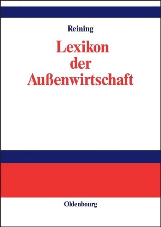 Produktbild: Lexikon der Au&szlig;enwirtschaft
