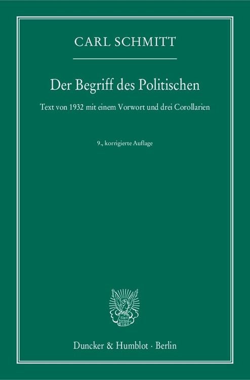 Produktbild: Der Begriff des Politischen.