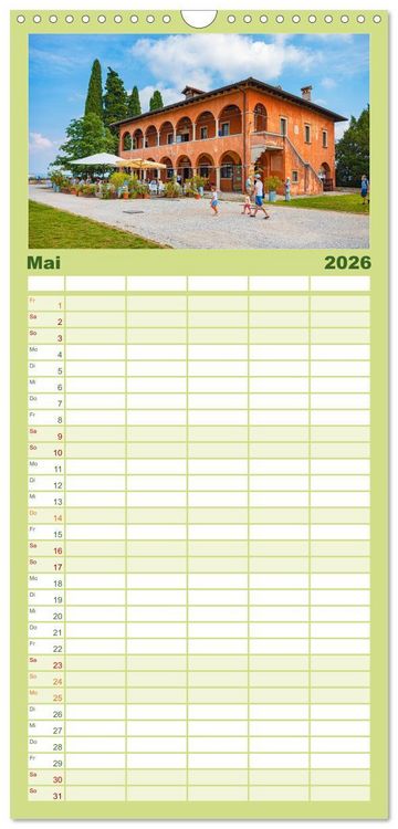 Produktbild: Familienplaner 2026 - Udine - die Stadt der Engel mit 5 Spalten (Wandkalender, 21 x 45 cm) CALVENDO