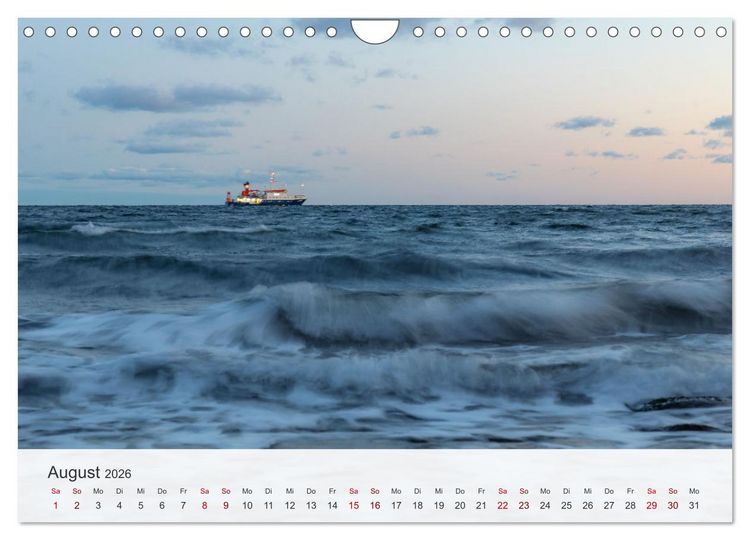Produktbild: Nat&uuml;rliches R&uuml;gen und Hiddensee (Wandkalender 2026 DIN A4 quer), CALVENDO Monatskalender