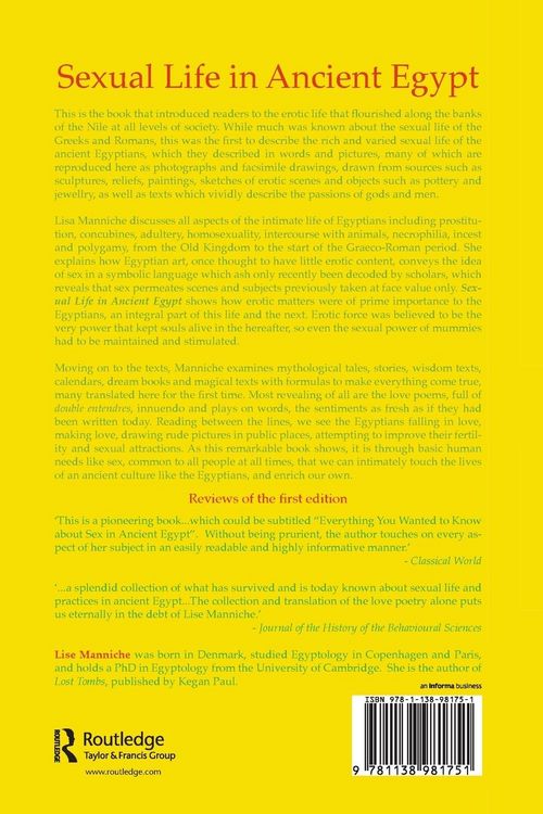 Produktbild: Sexual Life in Ancient Egypt