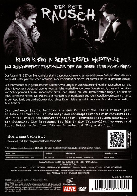 Produktbild: Edgar Wallace: Der rote Rausch - Das Geheimnis des roten Baumstammes (Neuauflage)