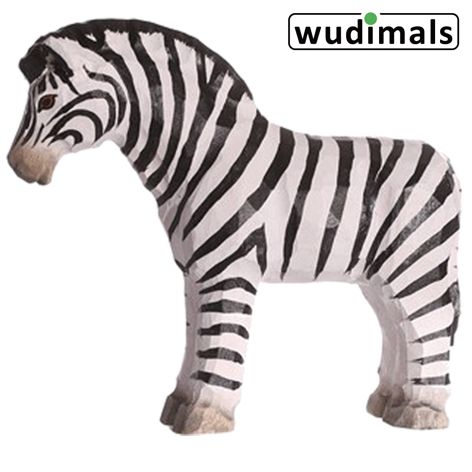 Produktbild: Wudimals A040452 - Zebra, Zebra, handgeschnitzt aus Holz