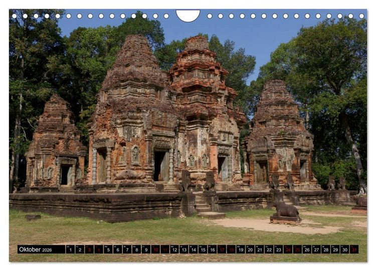Produktbild: Angkor - Mythos im Reich der Khmer (Wandkalender 2026 DIN A4 quer), CALVENDO Monatskalender