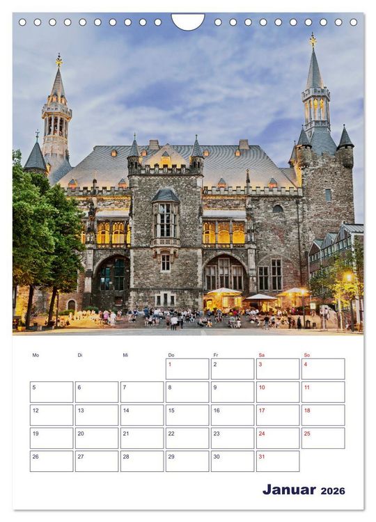 Produktbild: Zauberhaftes Aachen (Wandkalender 2026 DIN A4 hoch), CALVENDO Monatskalender