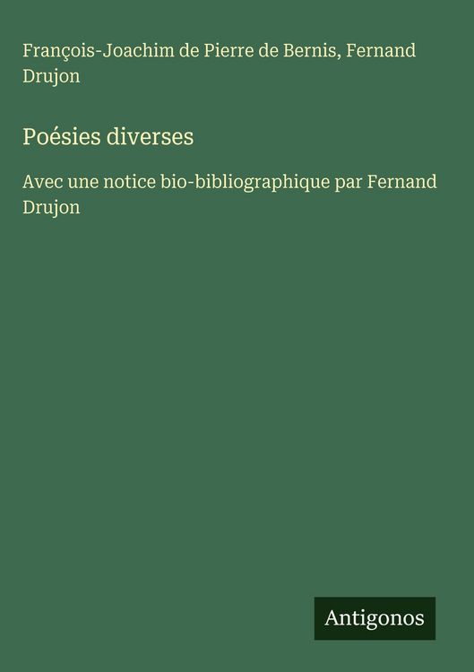 Produktbild: Po&eacute;sies diverses