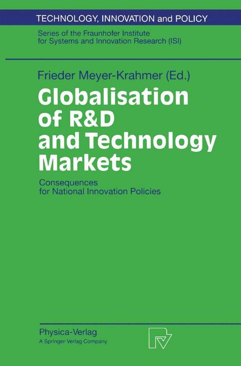 Produktbild: Globalisation of R&D and Technology Markets