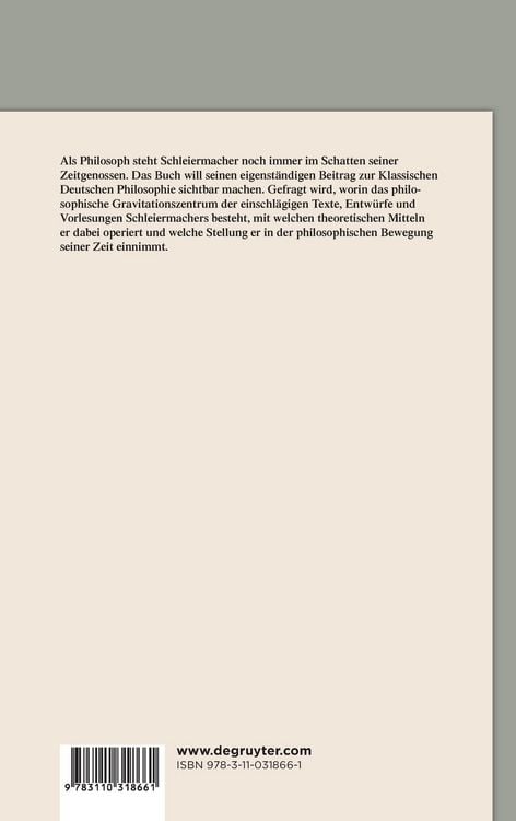 Produktbild: Friedrich Schleiermacher als Philosoph