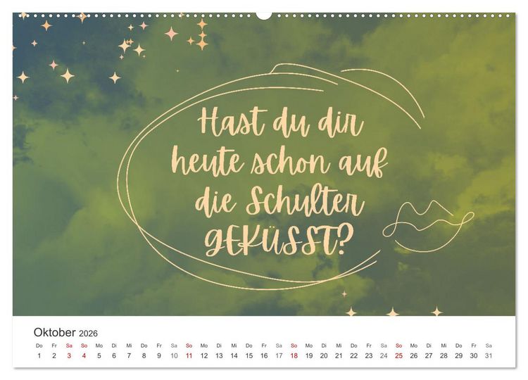 Produktbild: Lass Freude dein Kompass sein (Wandkalender 2026 DIN A2 quer), CALVENDO Monatskalender