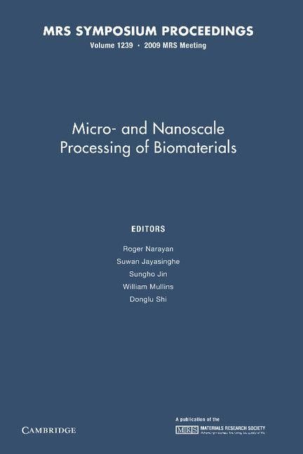 Produktbild: Micro-And Nanoscale Processing of Bomaterials